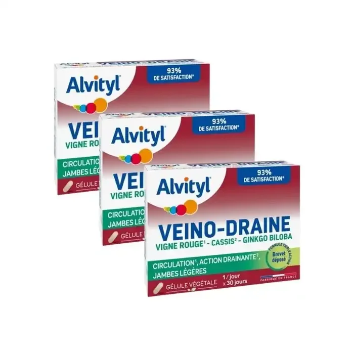 Alvityl Veino-draine lot de 3 x 30 comprimes