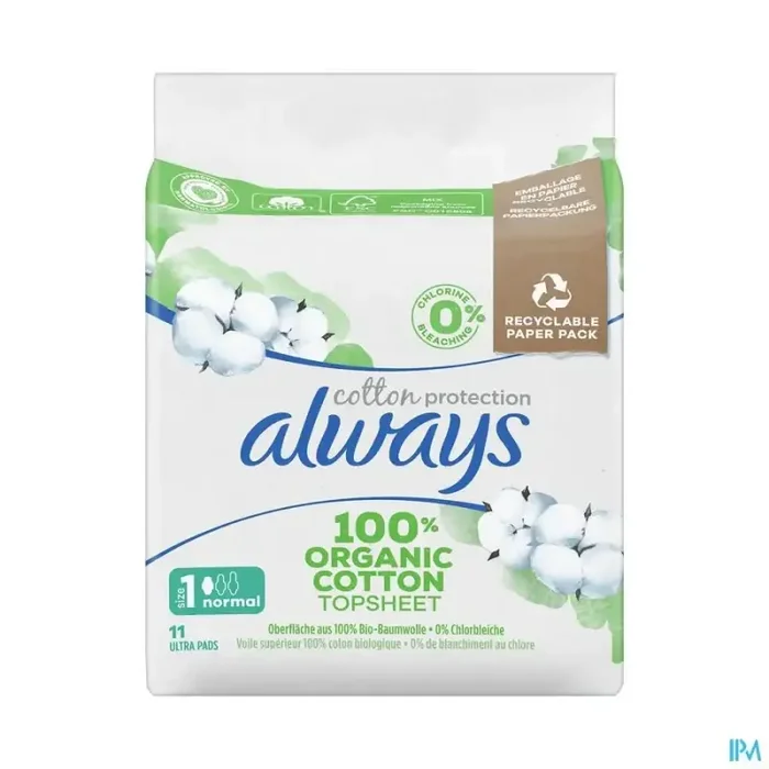 Always cotton protection serviette normal plus 11