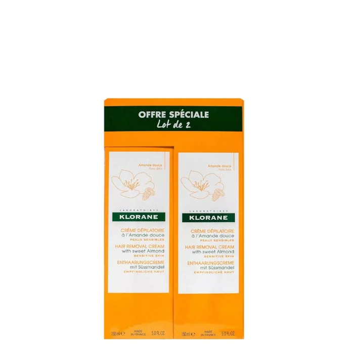 Amande Douce – Duo Crème dépilatoire Jambes – 2×150 ml