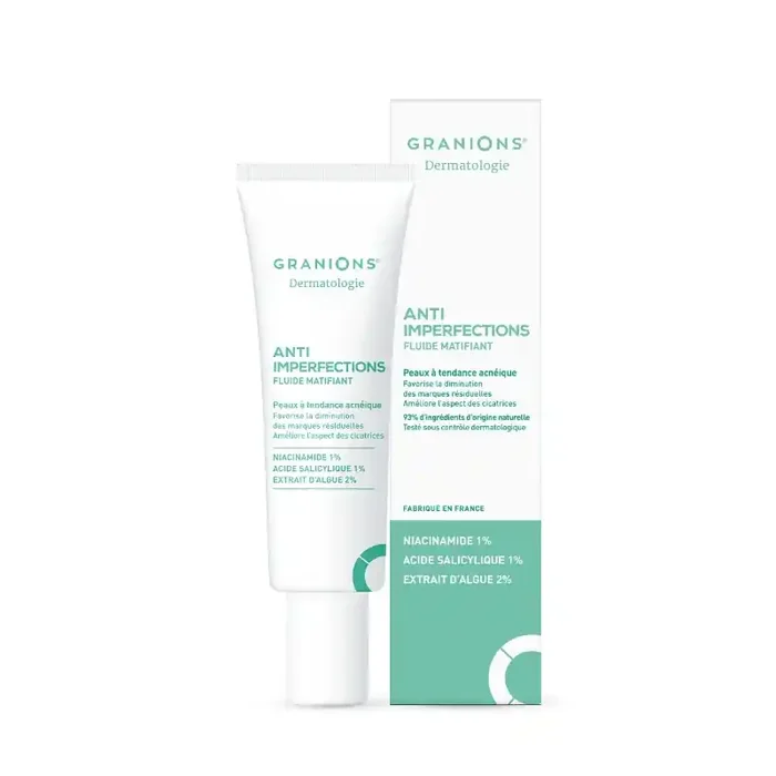 ANTI IMPERFECTIONS FLUIDE MATIFIANT VISAGE 40ML GRANIONS DERMATOLOGIE