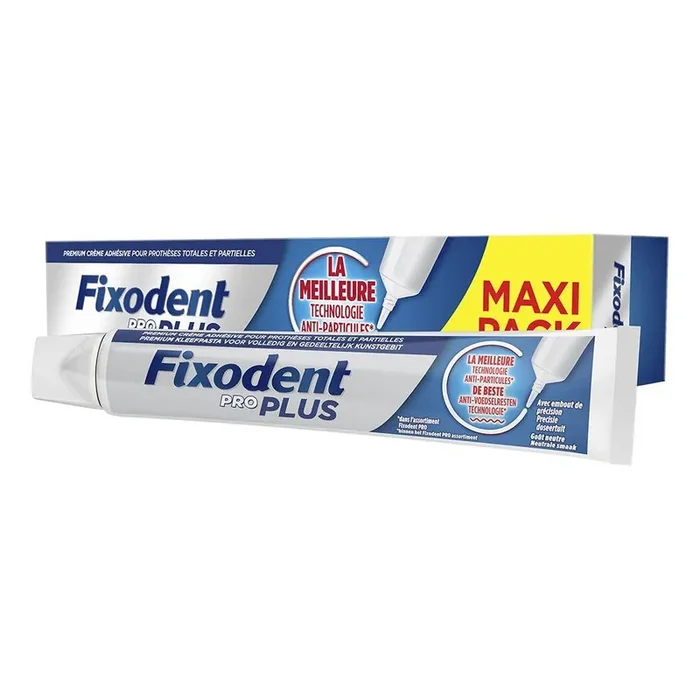 Anti-particules Crème Adhésive Pour Prothèses Dentaires 57g Pro plus fixodent-pro
