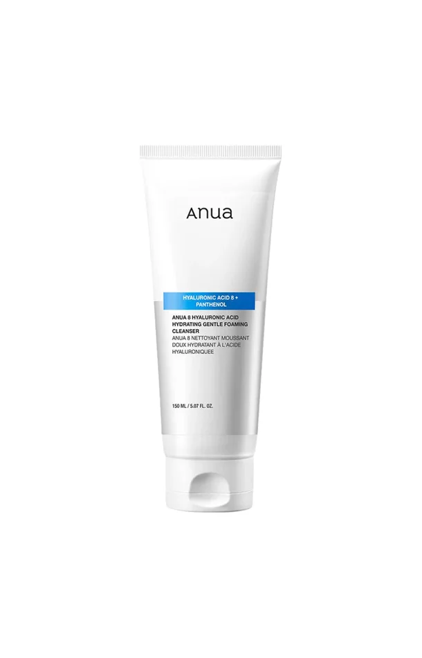 Anua – Nettoyant moussant doux – Acide hyaluronique – Visage – 150 ml