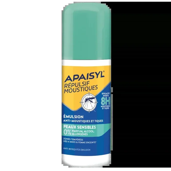 Apaisyl répulsif moustique 8h émulsion peau sensible 90ml