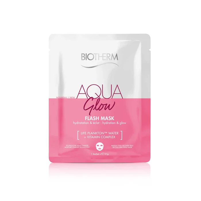 Aqua Glow Flash Mask – Masque Tissu – Hydratation Flash & Eclat Instantané 31g