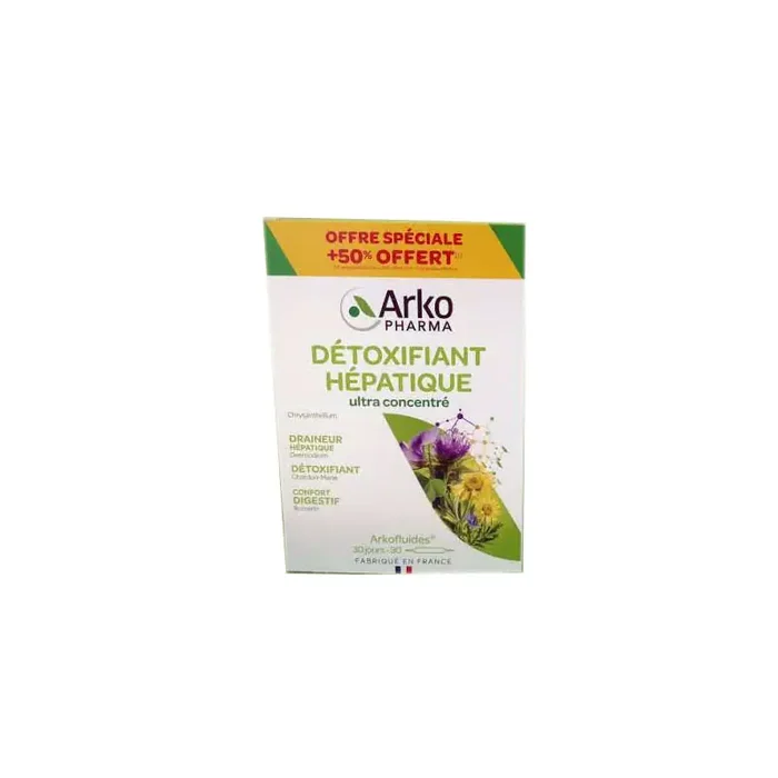 ARKOFLUIDES DETOXIFIANT HEPATIQUE 30 JOURS ARKOPHARMA