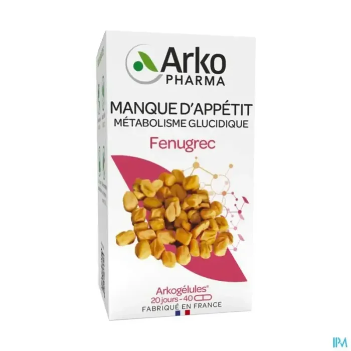 Arkogélules fenugrec bio caps 40