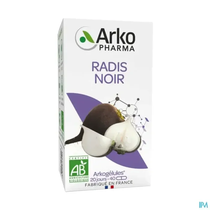 Arkogélules radis noir bio caps 40