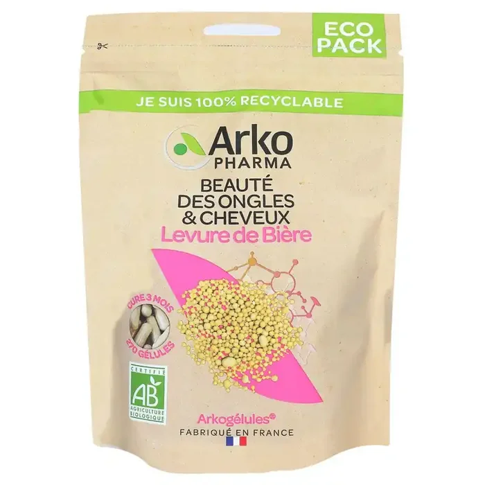 Arkogélules recyclable levure de bière bio 270 gélules