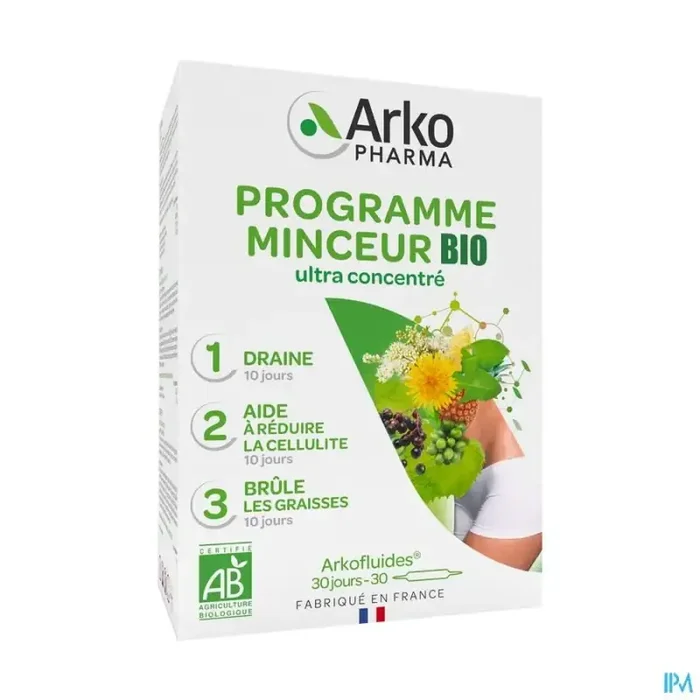 Arkopharma arkofluides bio programme minceur ampoule buvable 10ml 30