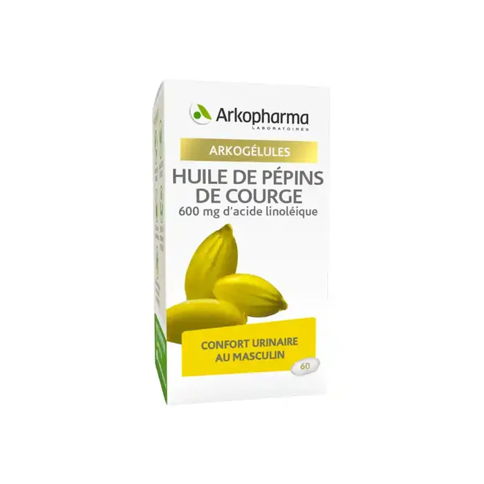 Arkopharma arkogelules huile de pepins de courge 60 gelules