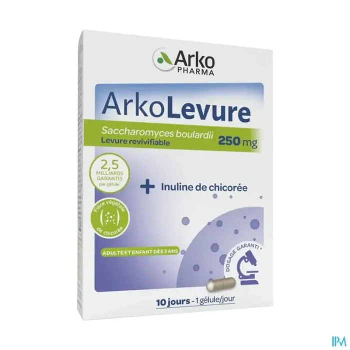 Arkopharma arkolevure 250mg gélule 10