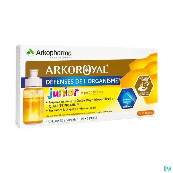 Arkopharma arkoroyal defenses organisme enfant dose 10ml x5