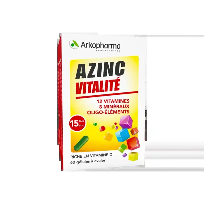 Arkopharma Azinc forme et vitalite 60 gelules