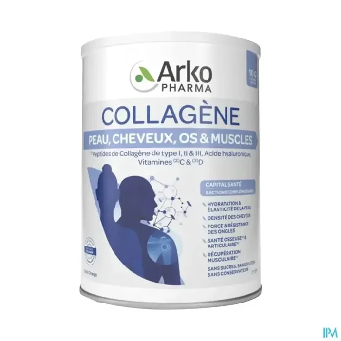 Arkopharma collagène peau cheveux articulation poudre 260g