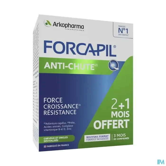 Arkopharma forcapil antichute comprimé 90 2 mois + 1 offert