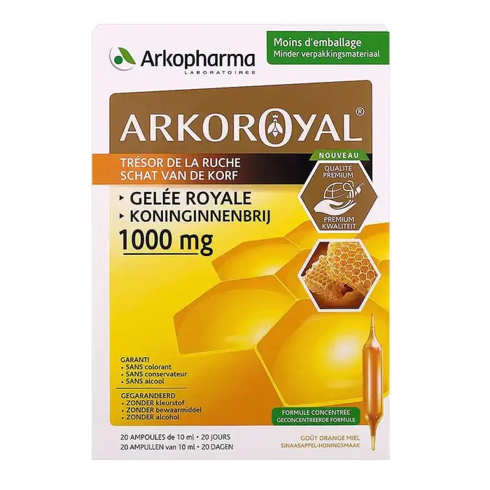 Arkoroyal gelée royale 1000mg 2×20 ampoules