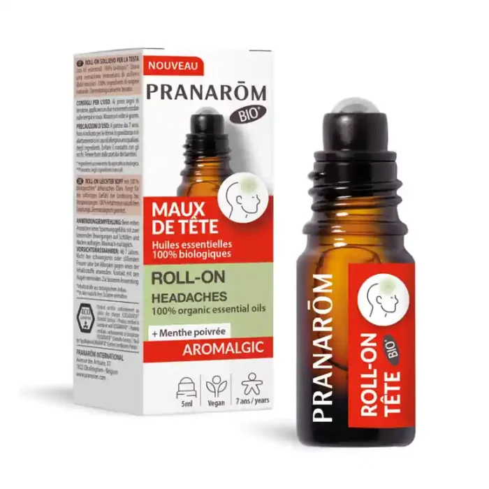 AROMALGIC MAUX DE TÊTE ROLL ON 5ML BIO PRANAROM