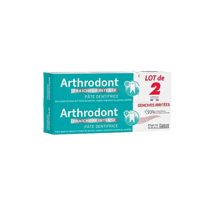 ARTHRODONT DENTIFRICE FRAICHEUR INTENSE LOT 2 X 75ML PIERRE FABRE