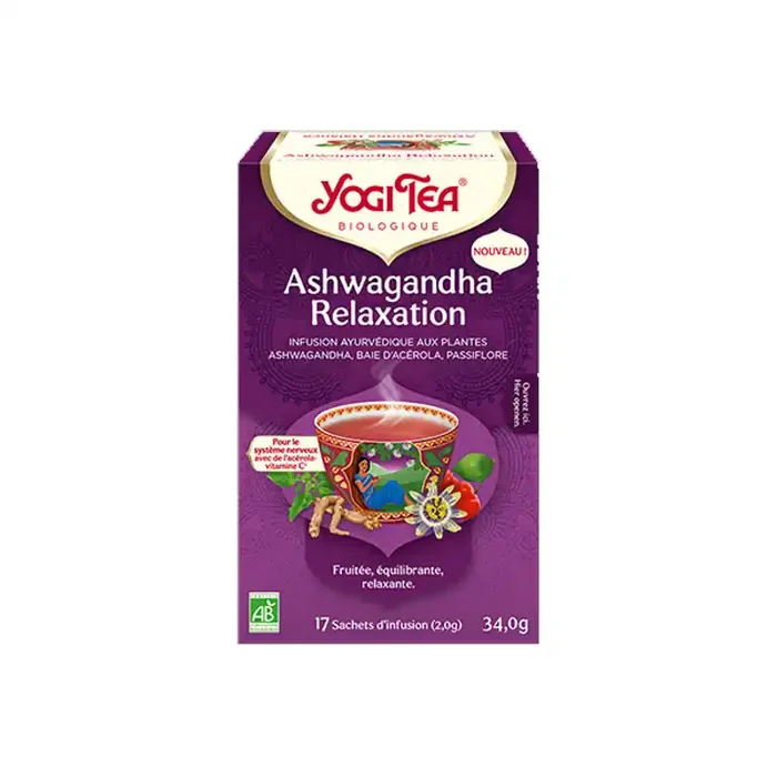 ASHWAGANDHA RELAXATION BIO 17 SACHETS YOGI TEA