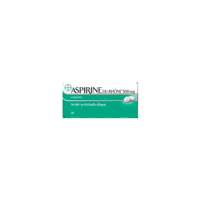 Aspirine du Rhone 500mg 20 Comprimes