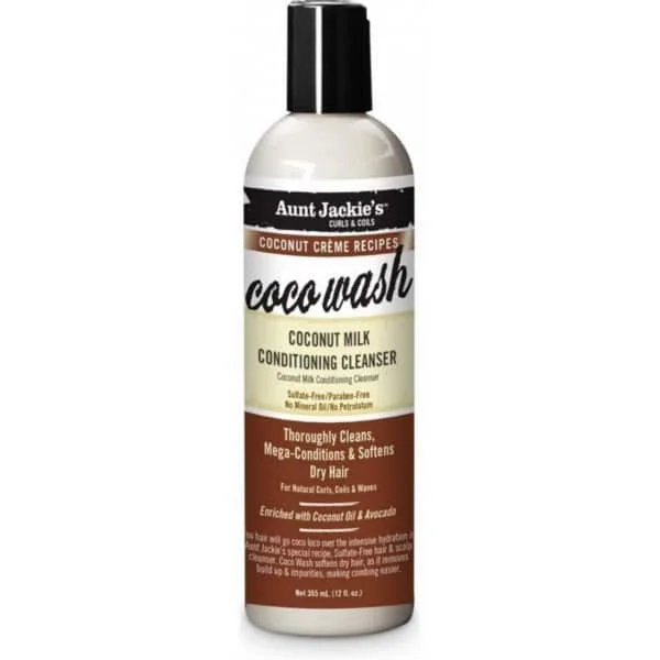 AUNT JACKIE&rsquo;S COCO WASH SHAMPOING HYDRATANT 355ml