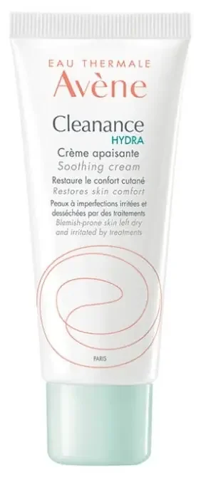 Avène Cleanance Eau Thermale – – Hydra Crème Apaisante – Peaux Desséchées et Irritées Par Traitements 40 ml