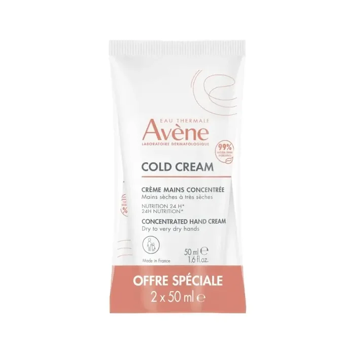 Avène cold cream mains concentrée 50ml x2