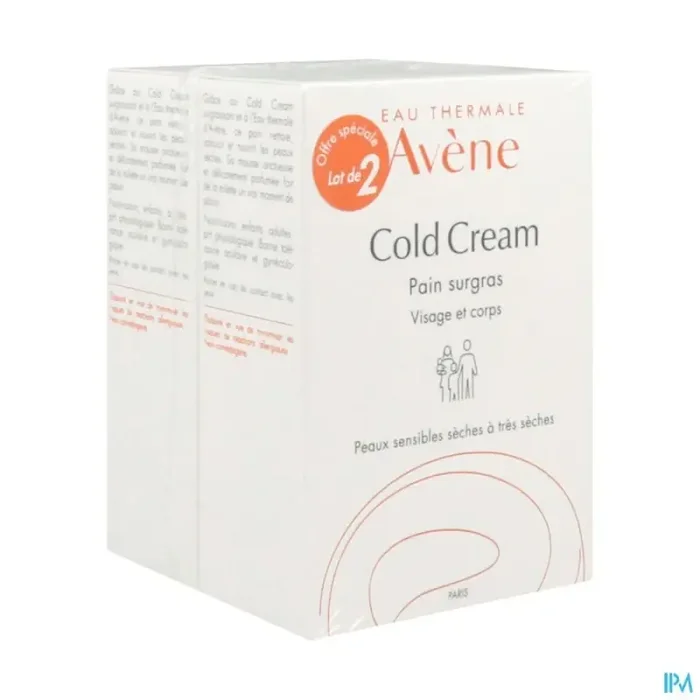 Avène cold cream pain surgras 100g x2