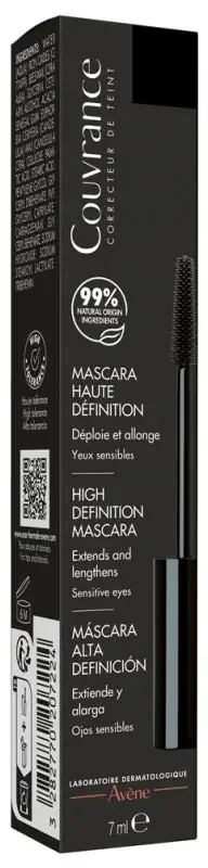 Avène Couvrance Mascara Haute Définition Noir Yeux Sensibles 7 ml