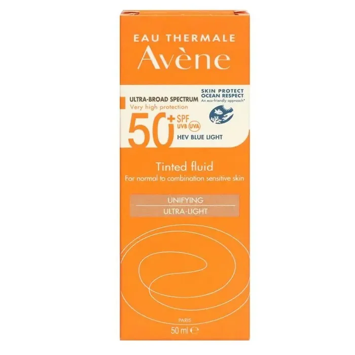 Avene fluide solaire unifiant spf50+ teinté, tube 50 mL