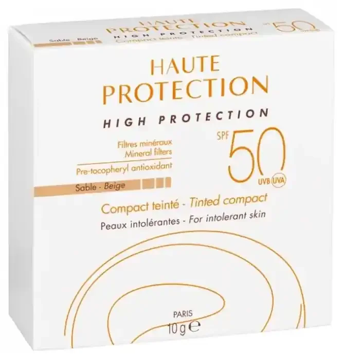 Avène Haute Protection Compact Teinté Peaux Intolérantes SPF50 10 g – Teinte Sable