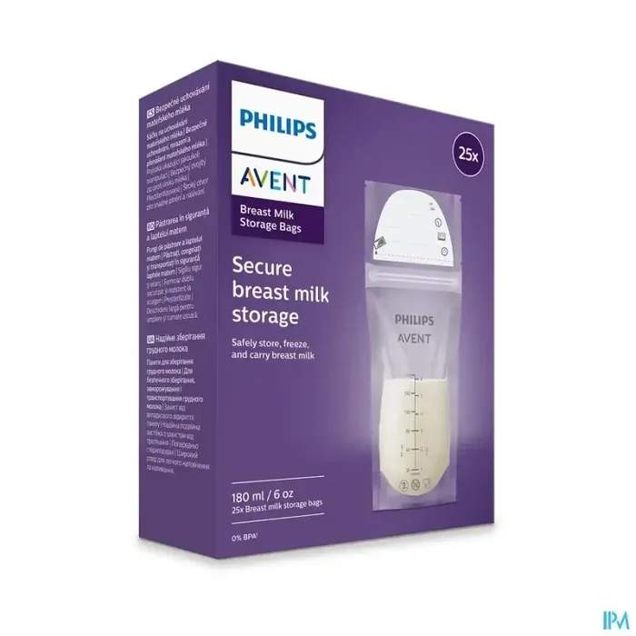 Avent sachet pour conservation lait 180ml