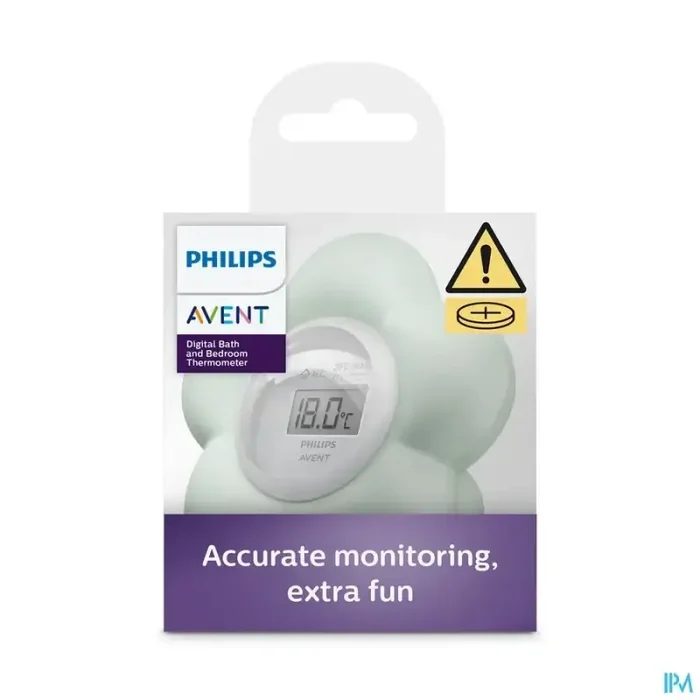 Avent thermometre numerique bain chambre vert sch480/00