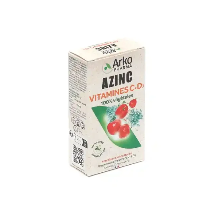 AZINC VITAMINES C et D3 20 COMPRIMES ARKOPHARMA