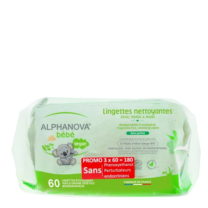 Bébé – Lingettes Huile d’Olive x 3packs