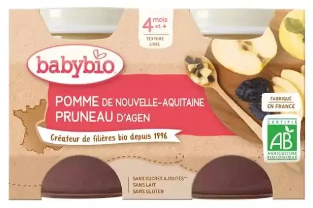 Babybio Pomme de Nouvelle-Aquitaine Pruneau d‘Agen