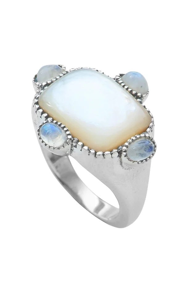 Bague – Argent 925/000 & nacre