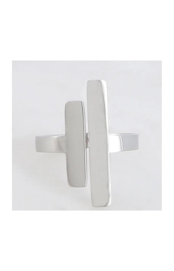 Bague ajustable – Acier inoxydable argenté