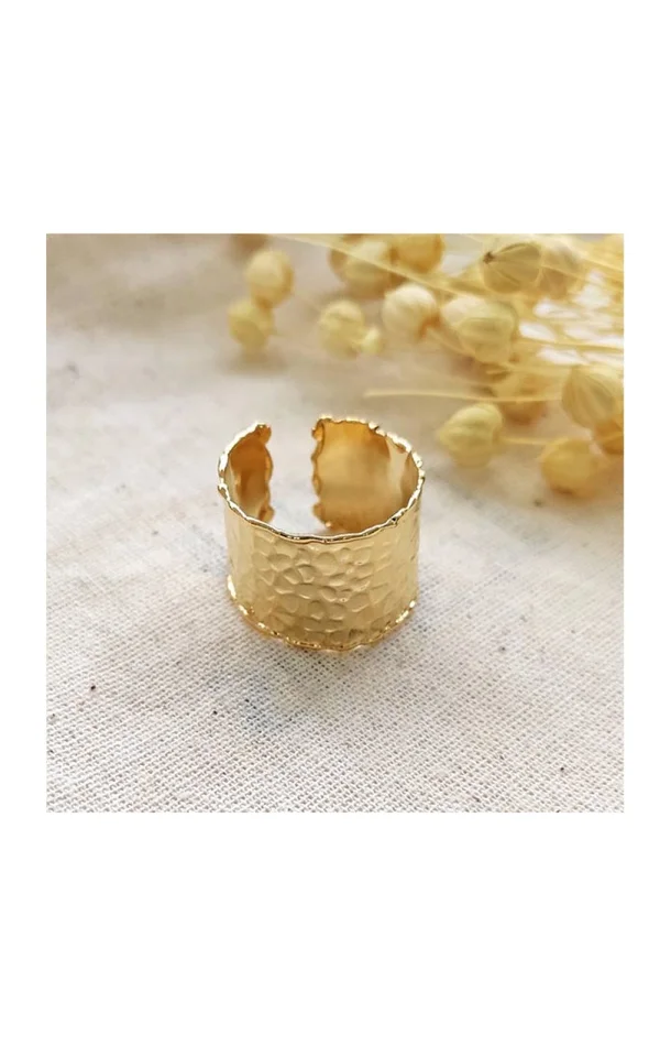 Bague ajustable – Laiton plaqué or