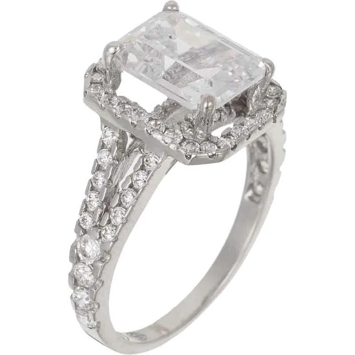 Bague Splendeur – Or blanc 375/1000 & zirconium