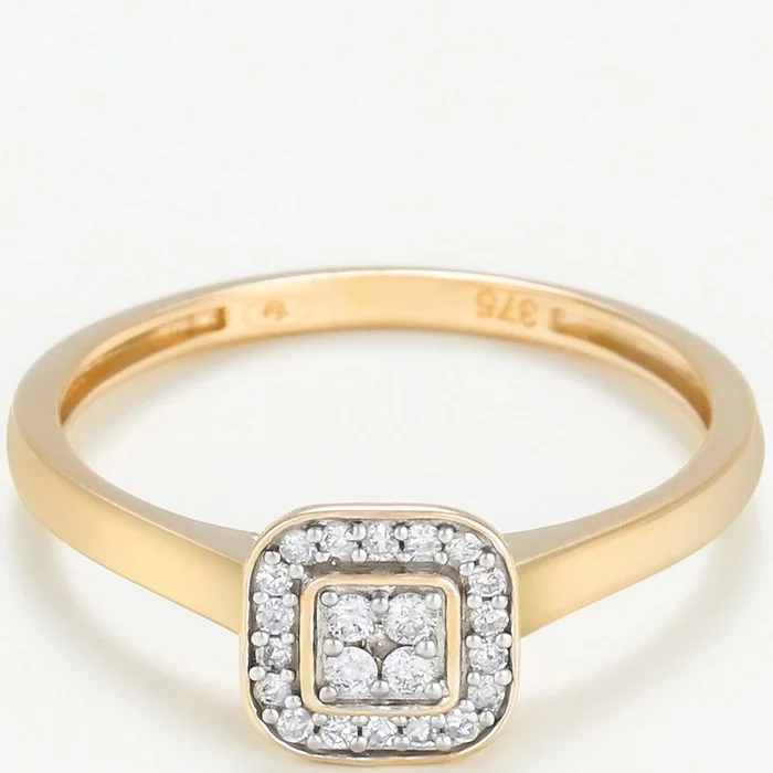 Bague Thalie – Or jaune 375/1000 & diamants