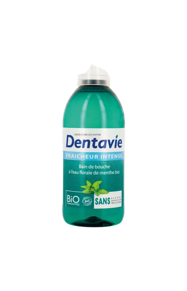 Bain de bouche fraîcheur intense bio – Aloe vera & menthe bio – 500 ml