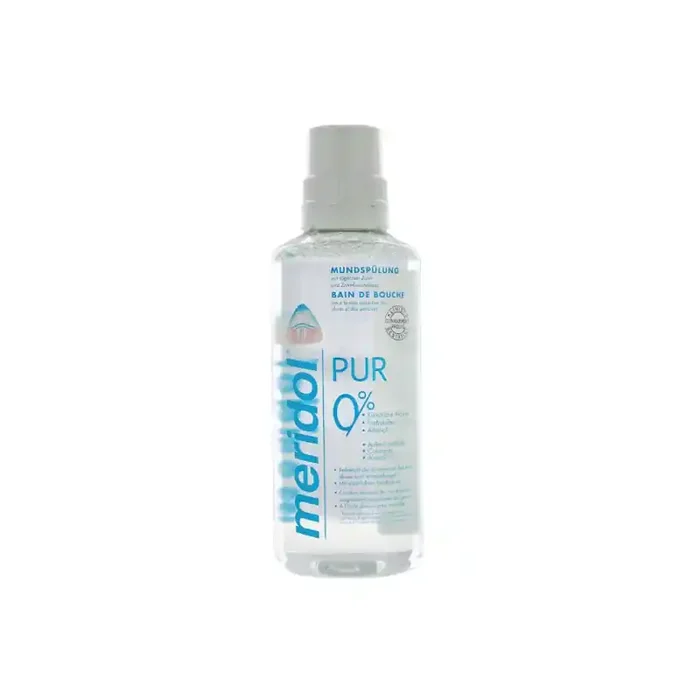 BAIN DE BOUCHE PURE 0% ALCOOL 400ML MERIDOL