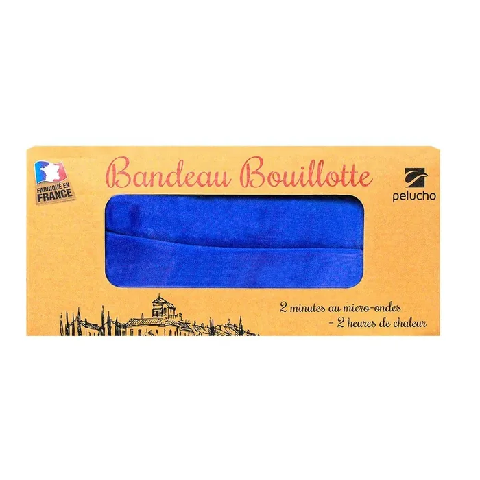 Bandeau bouillotte bleu roi