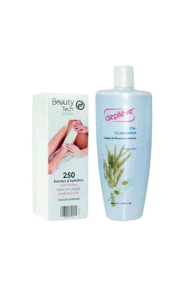 Bandes épilation & huile nettoyante post épilation