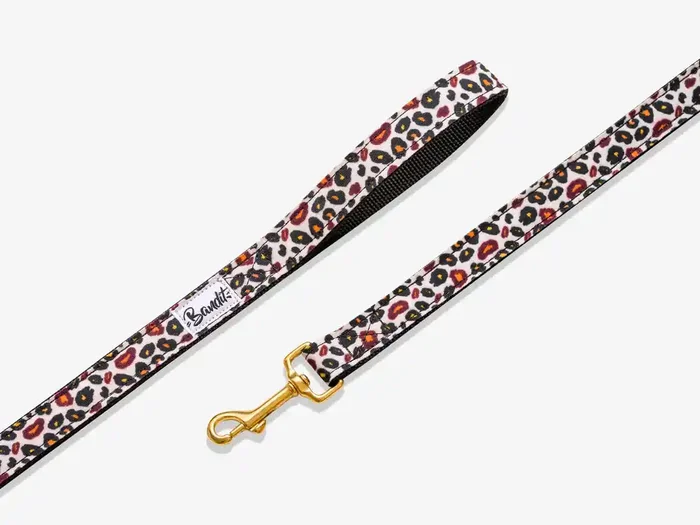 BANDIT LAISSE CHIEN LEOPARD 4 POSITIONS WILD WOUF – 25 MM