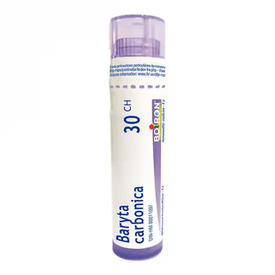 Baryta Carbonica 30Ch – Troubles cognitifs ou Circulatoires – Tube Dose 200 globules