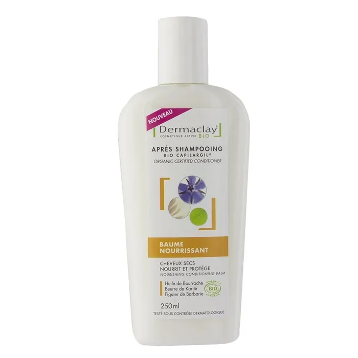 Baume Apres Shampooing Nourrissant Bio Cheveux Secs 250ml Dermaclay
