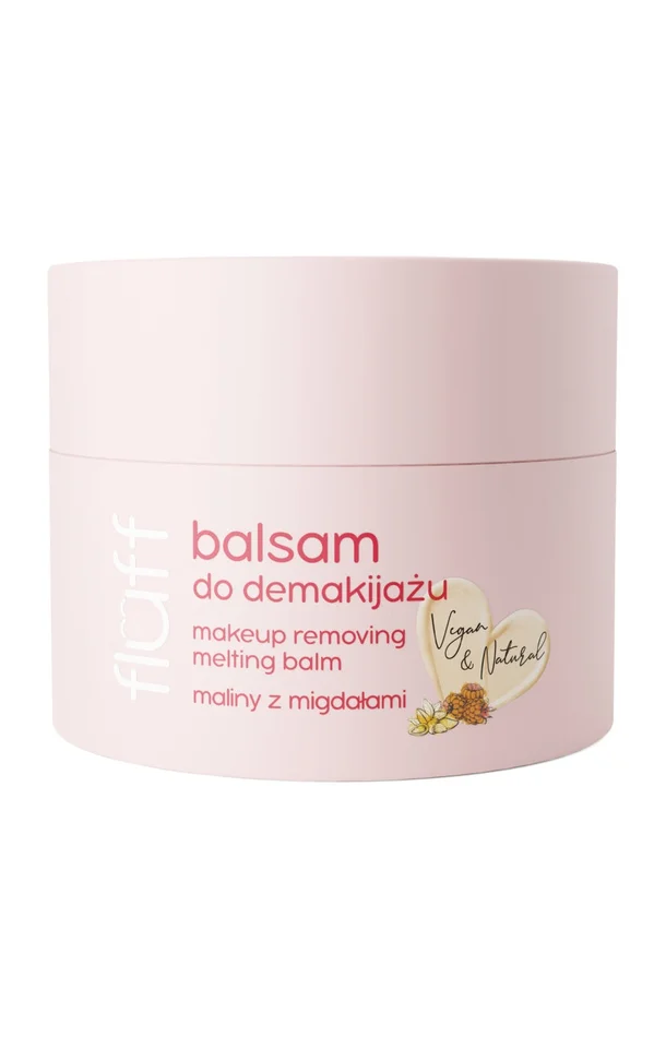 Baume démaquillant naturel – Beurre de karité & coco – Framboise & amande – Visage