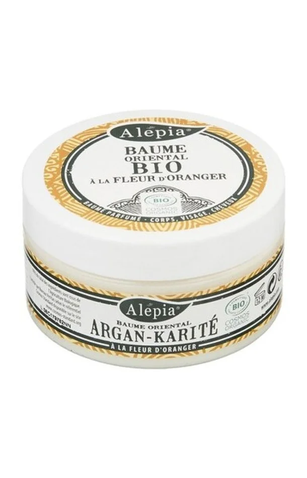Baume oriental hydratant bio – Argan, karité & fleur d’oranger – Visage & cheveux – 100 ml
